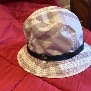 Burberry authentic plaid Bucket Hat with Black Band